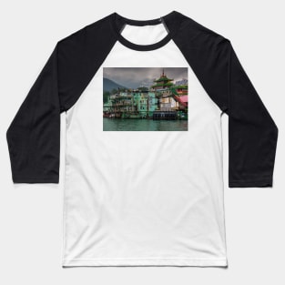 Jumbo Restaurant - Hong Kong - City Artwork Baseball T-Shirt